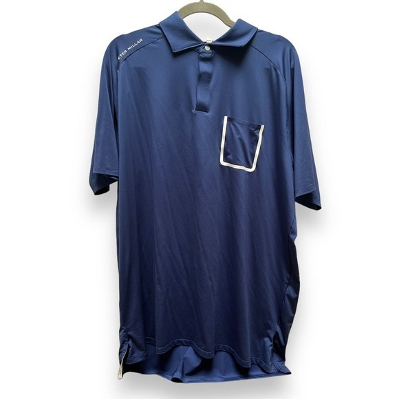 Peter Millar Summer Comfort Shirt Mens Extra Large Golf Performance Forge Polo - Picture 1 of 8